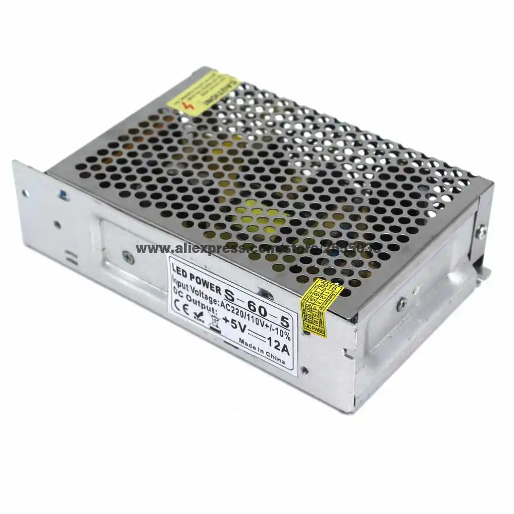 Адаптер питания для светодиодных лент 5 В 12 А 60 Вт 110 220 В|adapt advanced|adapter flashadapter wall |