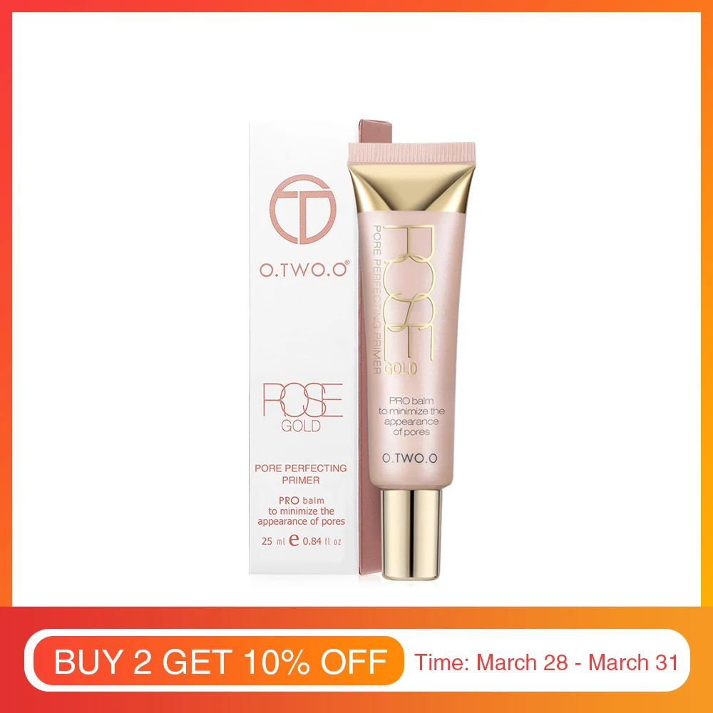 O.TWO.O Brand Pore Primer Cream Face Lips Make Up Moisturizer Easy to Absorb Oil Control Makeup Base