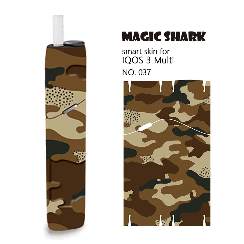 Новая наклейка Magic Shark военная камуфляжная для IQOS 3 Multi Skin IQOS3 прочная с несколькими
