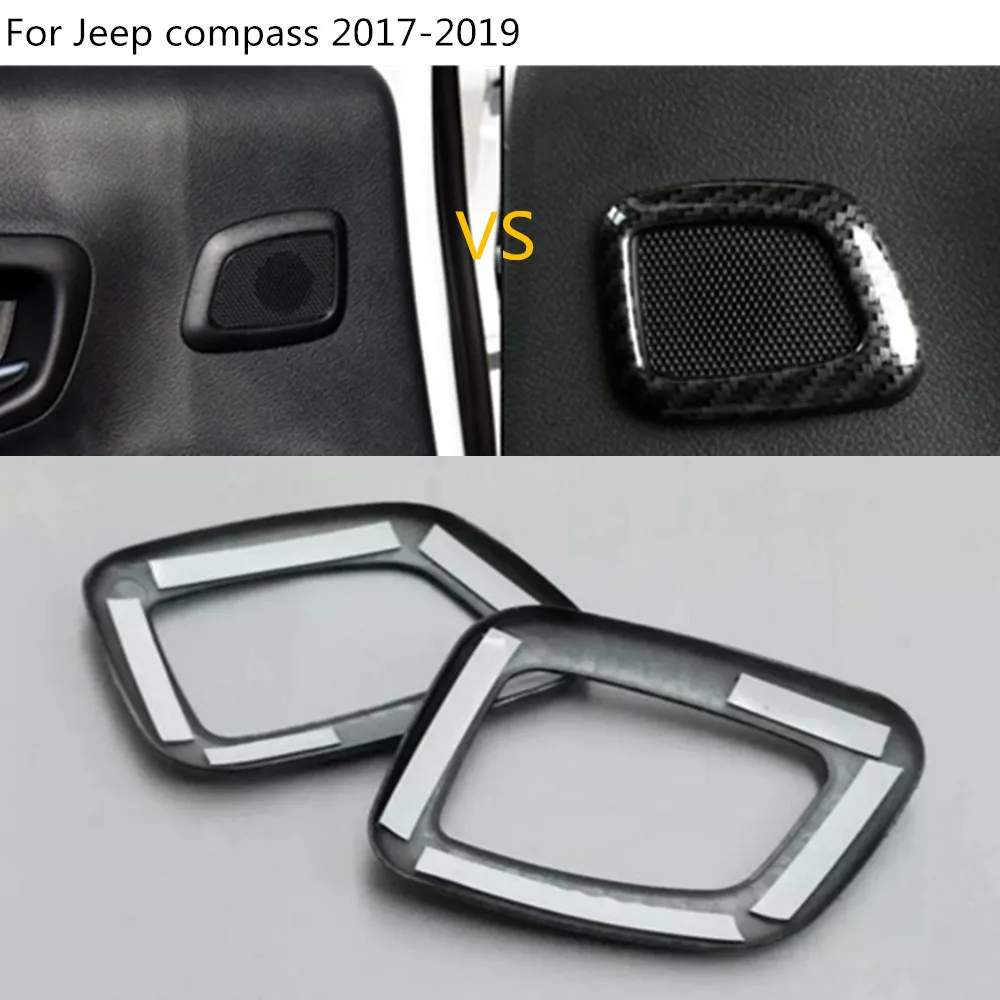 Jual Mobil Styling untuk Kompas JEEP 2017 2018 ABS Serat Karbon Gaya Belakang Berbicara Suara Audio Trim Frame Penutup Lampu 2 Pcs Beli Mobil Styling untuk Kompas JEEP 2017 2018 ABS Serat Karbon Gaya Belakang Berbicara Suara Audio Trim Frame Penutup Lampu 2 Pcs