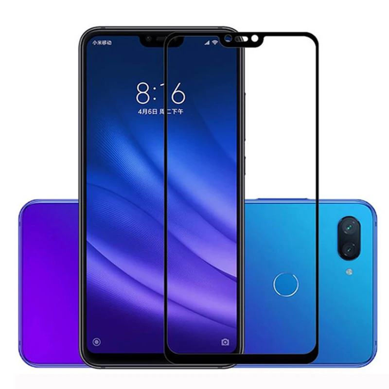 

For Xiaomi mi 8 lite light Screen Protective Tempered Glass On xiomi xaomi 8 lite lait mi8lite Full Cover Display Protector Film