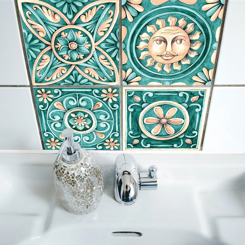 3D Itely Majolica плитка наклейка обои самоклеющиеся мебель для ванной комнаты водонепроницаемый кухня легко чистить наклейки s домашний декор