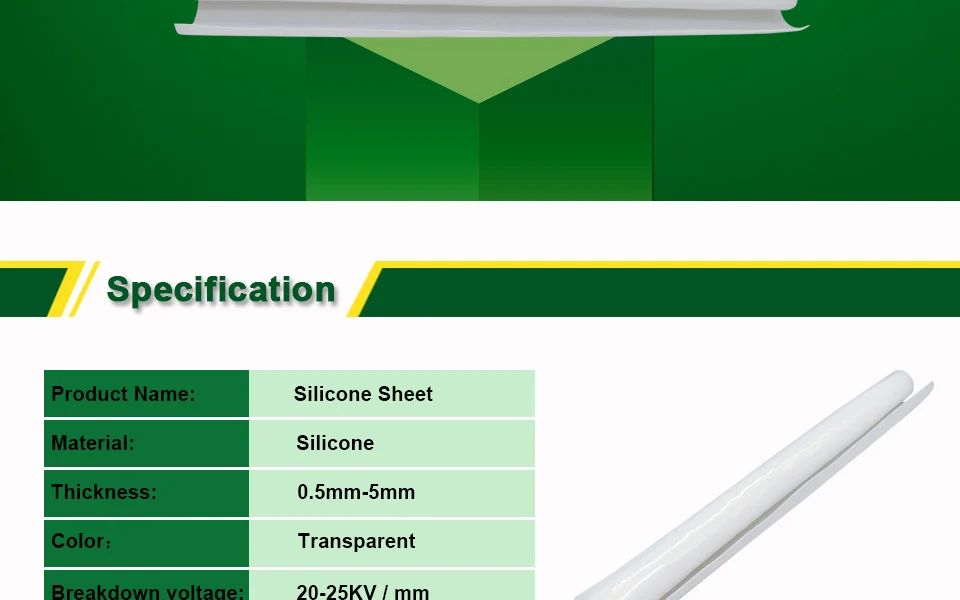 VMQ Selo Branco Filme 500x500mm Placa Para Resistente Ao calor Almofada
