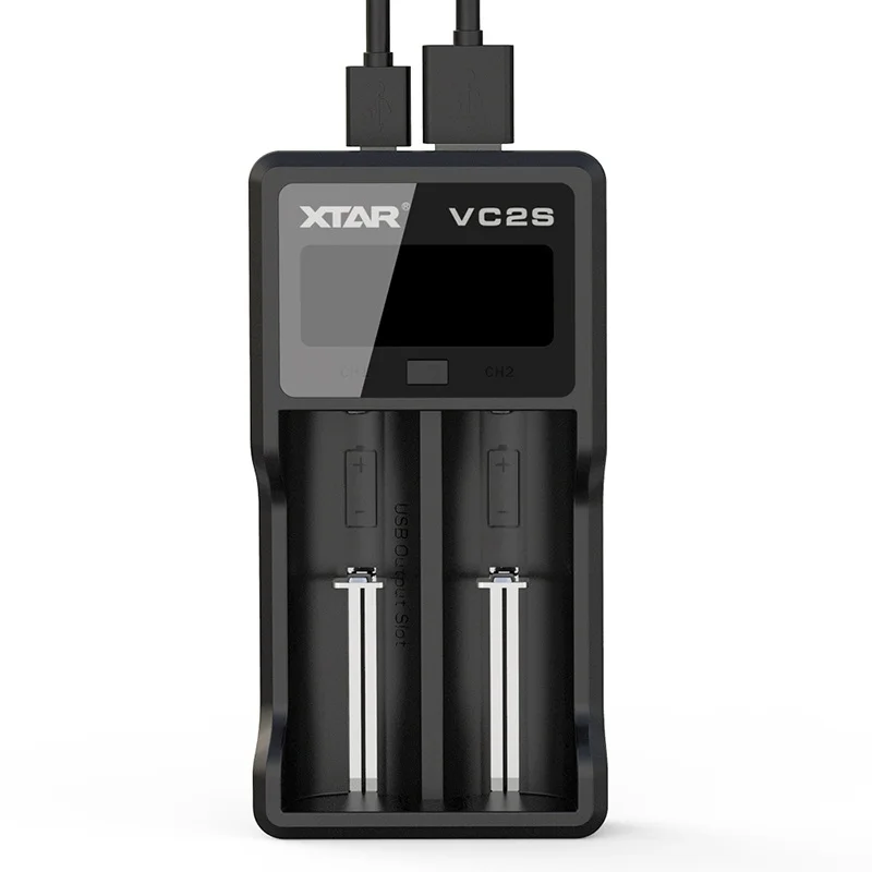 XTAR VC2 S VC2S VA ЖК-дисплей Экран с эффектом приближения c зарядкой Micro-USB Мощность ed Портативный Мощность банк относится к 3,6 V/3,7 V литий-ионный Тип/IMR/INR/ICR 18650 26650 Зарядное устройство