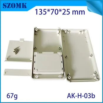 

10 pieces, 135*70*25mm plastic equipment box eletronic junction housing 3xAA battery holder plastic enclosure for pcb design