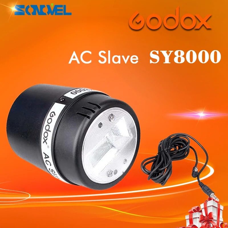 Godox SY8000 вспышка для студийной фотосъемки свет E27 Screw AC Slave стробоскопическая вспышка Лампа 220 V 110 V