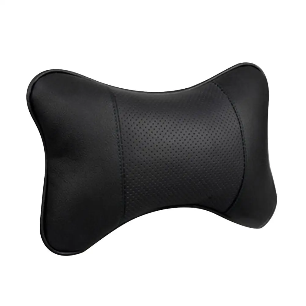 

Four Seasons Universal PU Headrest Seat Neck Pillow Car Headrest Car Pillow #SW