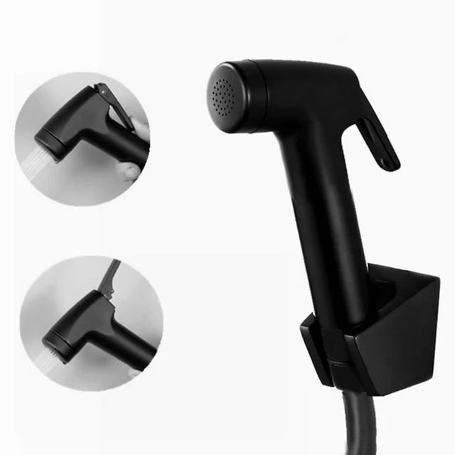 matte black Toilet Bathroom abs plastic Bidet Diaper Shower Head Spray
