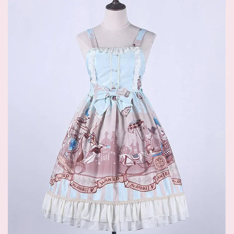 

Mr. Pirate Rabbit ~ Sweet Lolita JSK Dress Summer Party Dress