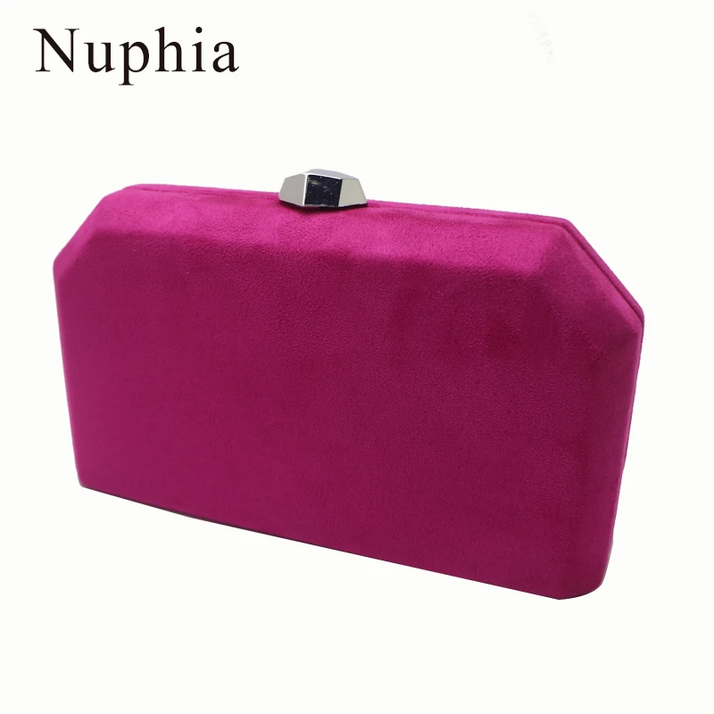 

Nuphia Suede Evening Clutch Bags and Party Bags for Womens