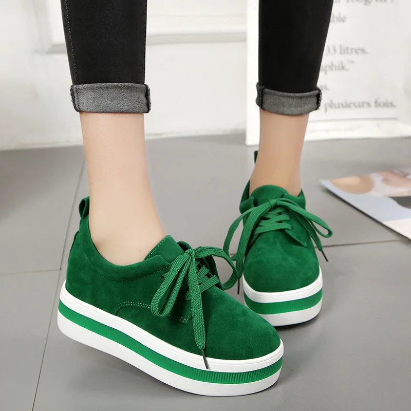 

2019 Women Flats Sneakers Breathable Women Platform Sneakers Lace Up Vulcanized Shoes Female Sneakers Shoes Women Creepers Shoes