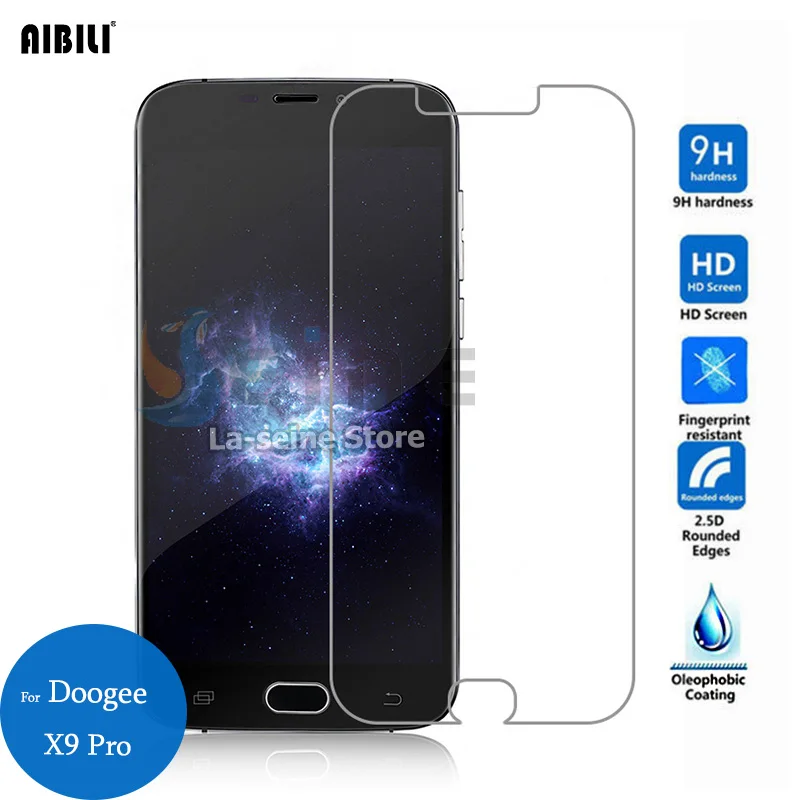 

For Doogee X9 Pro Tempered Glass Screen Protector 0.26mm 9H 2.5 Safety Protective Film on X 9 pro pelicula de vidro Anti-Scratch