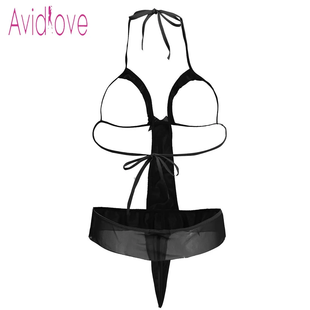 Avidlove Babydoll сексуальное нижнее белье женское гламурные прозрачные сетчатые