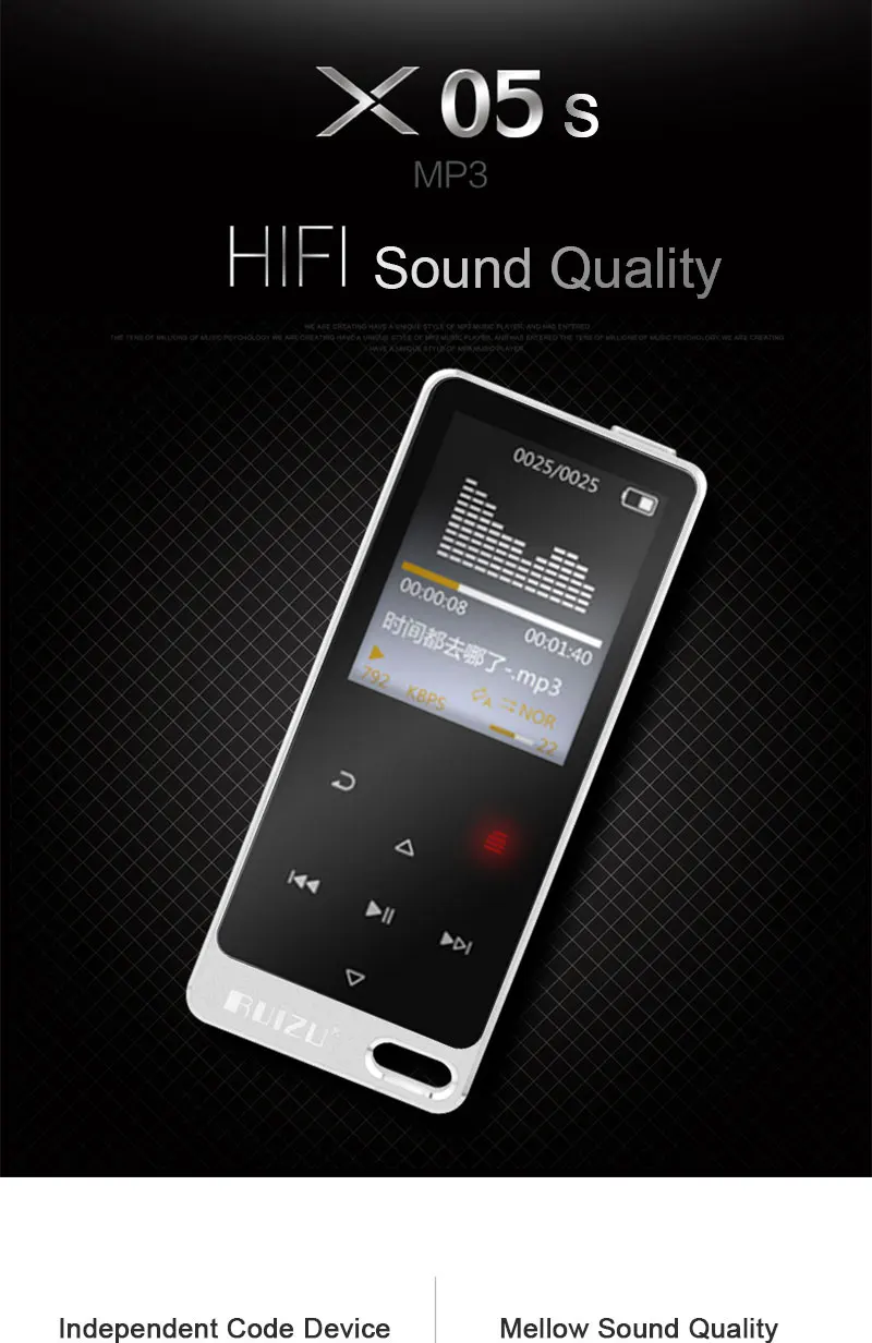 Radyo MP3 Ses Çalar En Giriş ile seviyesi RUIZU e-kitaplar Metal kitap "Orijinal çok Kayıpsız Müzik Kaliteli Yüksek 1.8 FM satan Yeni 1 Radyo MP3 Ses Çalar 1