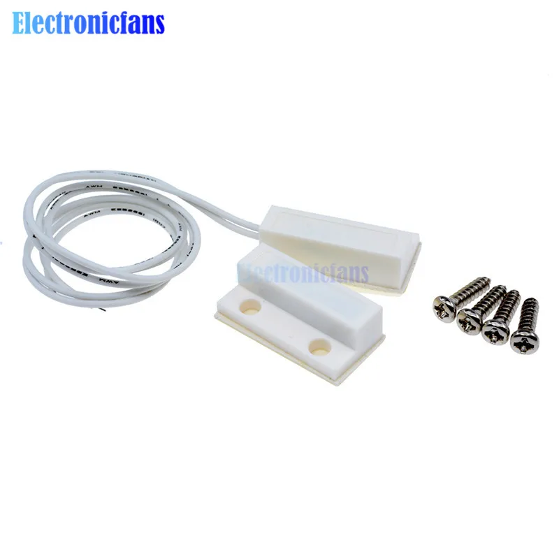 1Pair MC 38 MC38 Wired Door Window Sensor N O Switch Magnetic Alarm 330MM Length 100V DC 