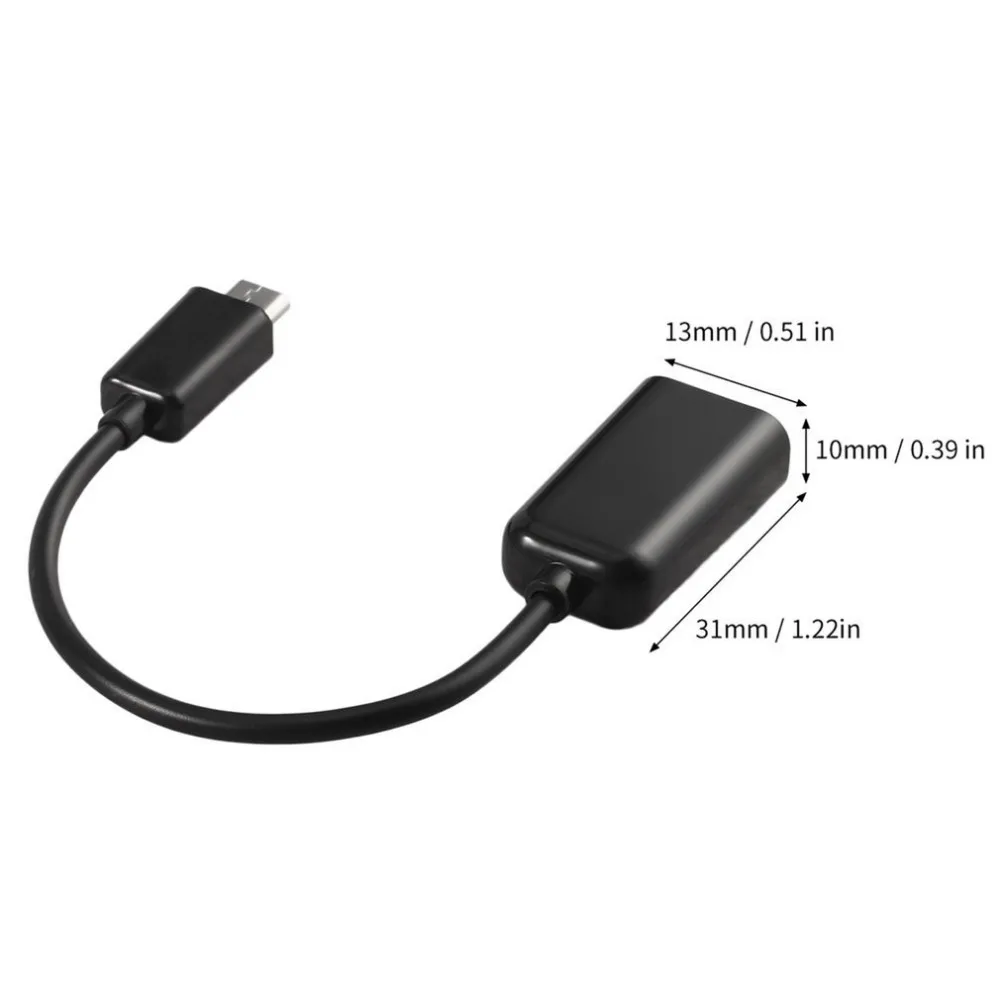 1 шт./2 шт./5 шт. Micro USB Мужской к женскому USB хост кабель OTG мини USB кабель для планшетных ПК мобильного телефона MP4 MP5 черный