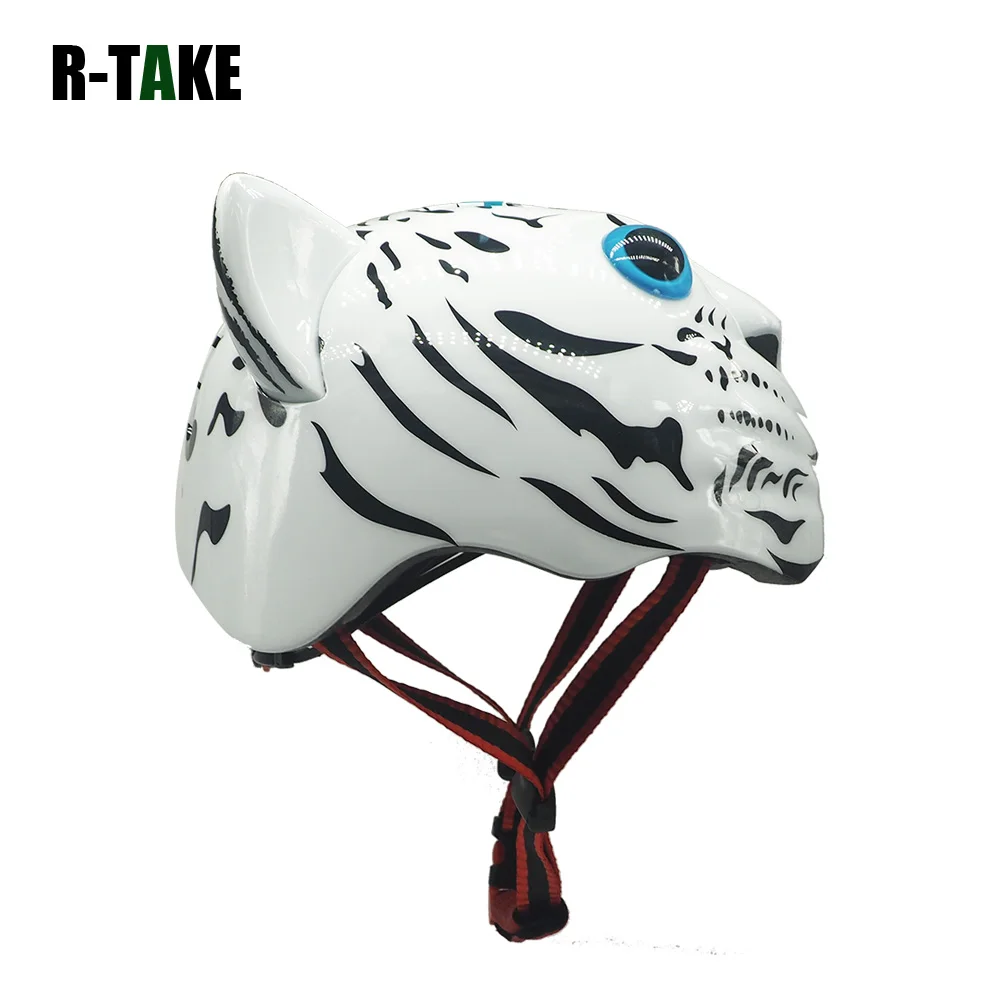 KIDS Bike Helmet CE standard Ages 3-7 Durable Kid Bicycle Helmets with Fun Tiger Design Boys and Girls | Спорт и развлечения