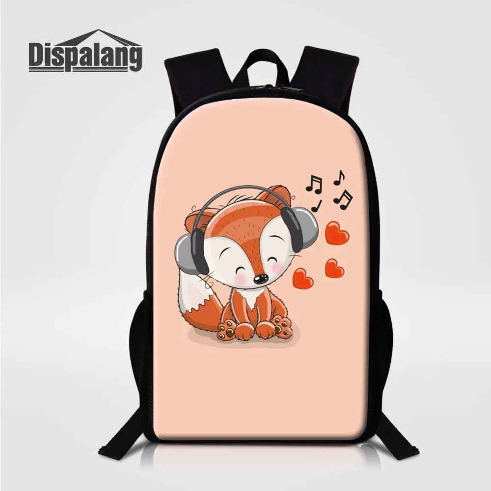 

Dispalang 3D Cartoon Fox School Bag For Children 16 Inch Bookbag For Pupils Pretty Style Backpack For Girls Women Travel Bagpack