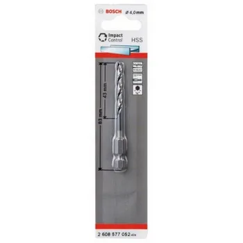 

BOSCH 2608577052 Drill for metal Impact HSS hex 4mm