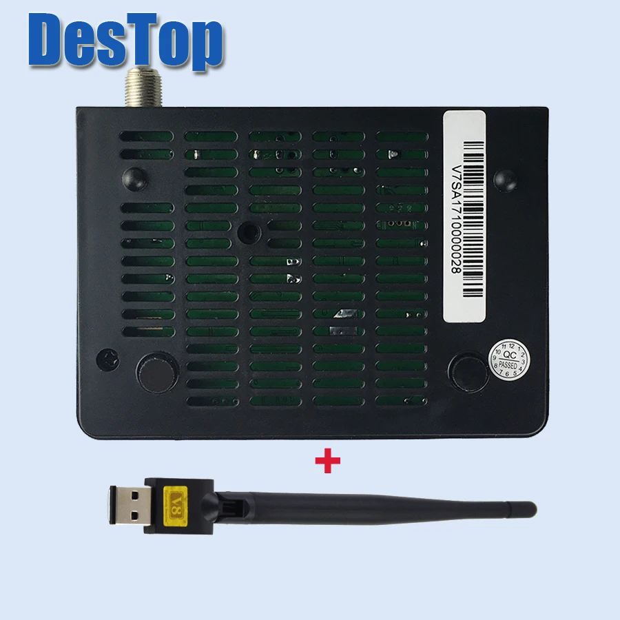 GTMEDIA FREESAT 1080P V7S DVB-S2 HD спутниковый ТВ-приемник Поддержка PowerVu 40 шт./лот