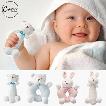 Cami online Baby Cartoon Rabbit Bear Plush Rattle Ring Bell