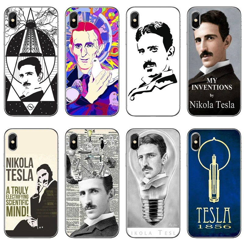

Famous Scientists Nikola Tesla For Xiaomi Mi 8 SE Pro 6 6X A1 A2 Lite 5 5s 5x mix max 2 2s 3 note TPU Soft phone cover case