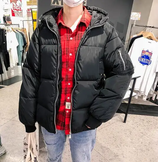2019 New Winter hooded bread service student couple loose thick cotton coat O30 2019 New Winter hooded bread service student couple loose thick cotton coat O30