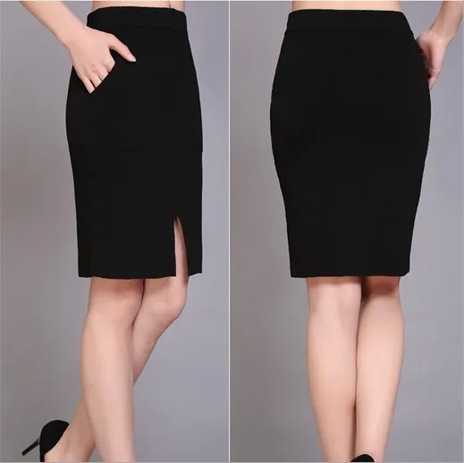 black a line skirt knee length