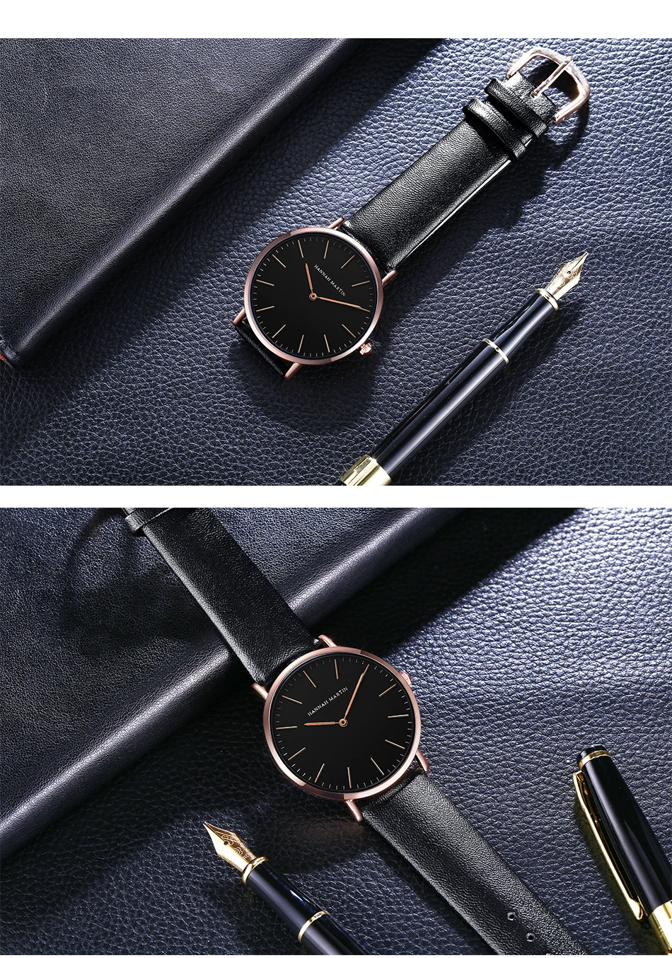 Relogio masculino Элитный бренд HANNAH Мартин кварцевые часы Reloj Mujer Для женщин часы Для Мужчин Корпус из розового золота унисекс Montre Femme