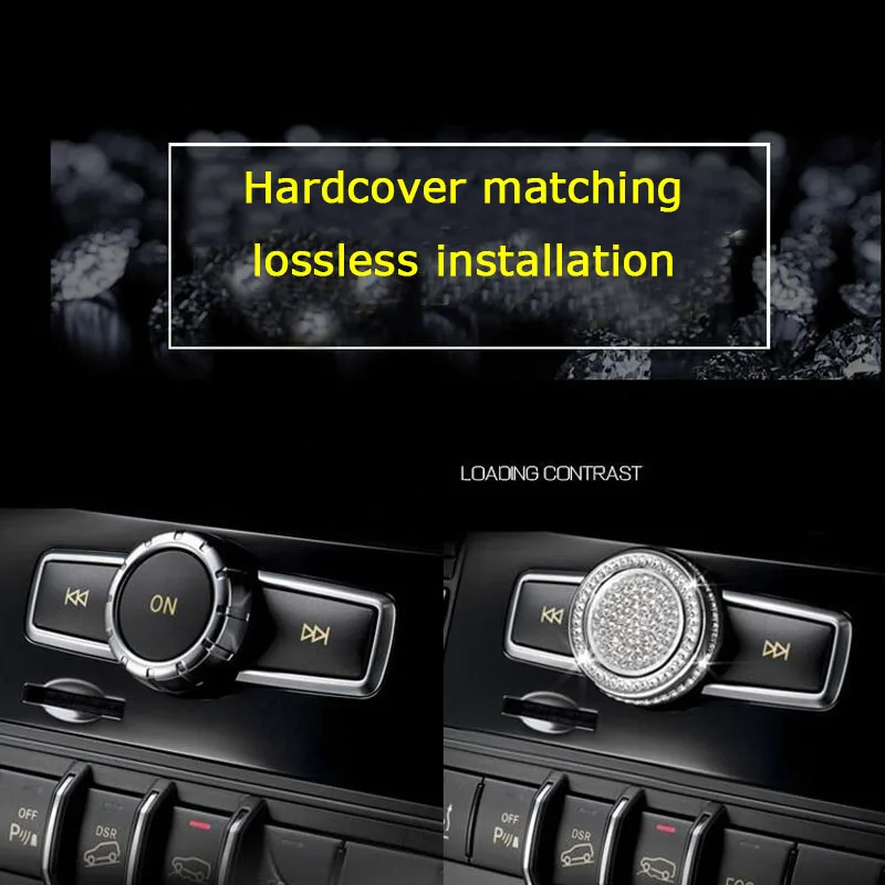 

Car Air Conditioning Volume Knob Decoration Fit For Mercedes A B E CLASS A180 B200 E300 GLA220 GLK260 CLA CLS Auto Interior Acce