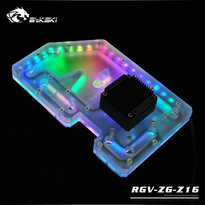 Bykski водного доска, резервуар для воды ZEAGINAL Z16 чехол для ноутбука, ясно, RGB 5 V резервуар, Поддержка синхронизации плата RGV-ZG-Z16