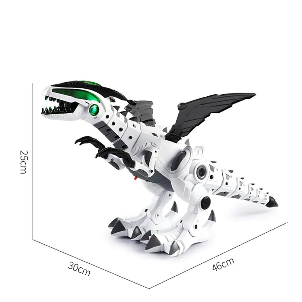 Белый спрей Электрический динозавр механический Птерозавр мир динозавров игрушка с 3 шт маленький динозавр Юрского периода Модель