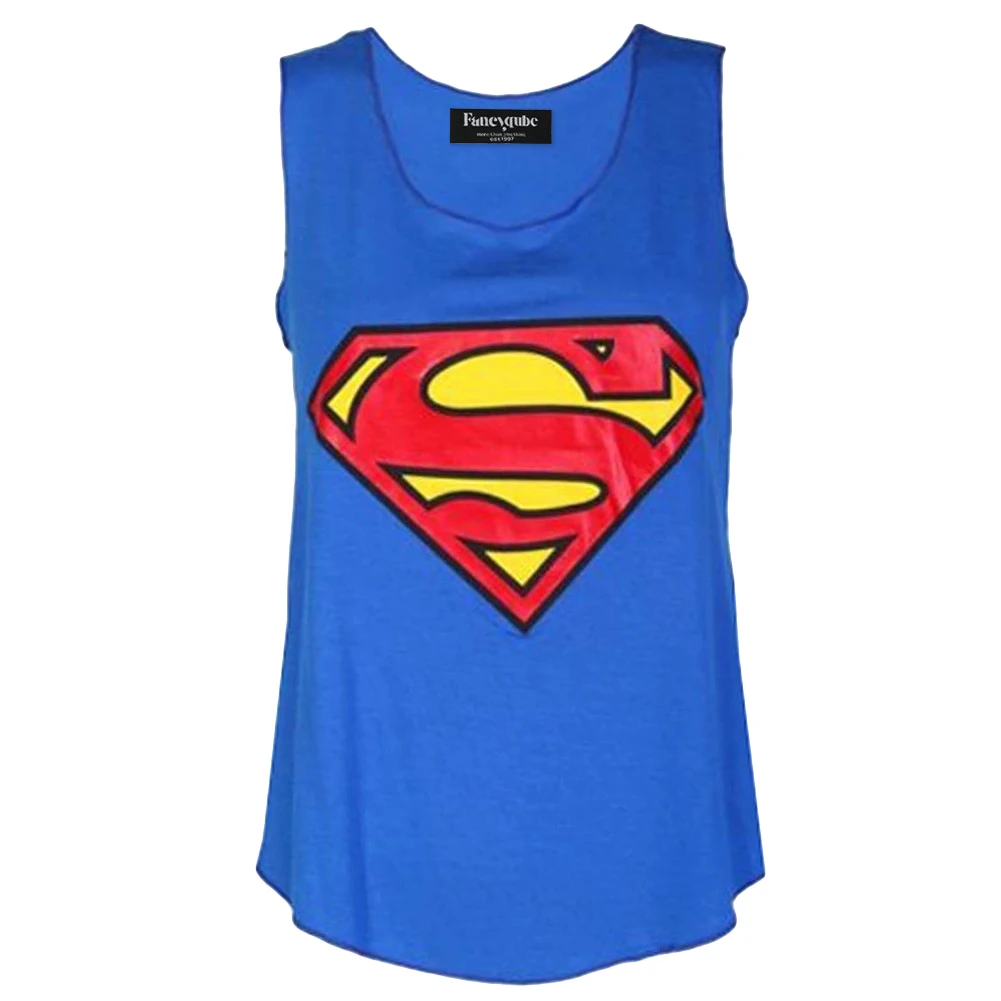

Sportlover Casual sleeveless tank top women digital print batman/spiderman/superman 3d superhero vest woman Tank Top