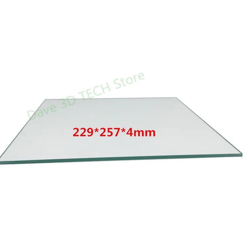229*257*4 mm Ultimaker 2 Glass Build Plate Print Table Glass for Heated