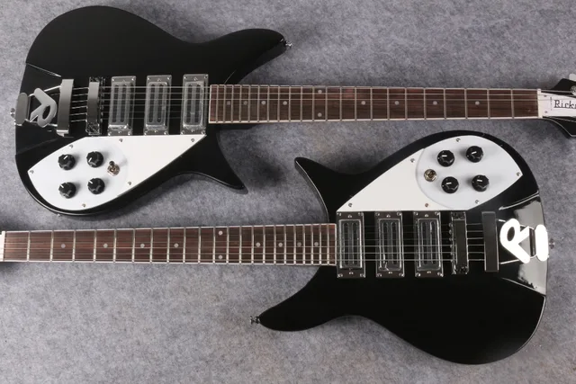 Best price at $274 Cheap 2016 black ricken back 360 electric guitar Ricken 360 3 pickups electric guitar Rick custom 1 piece guitar ems Free Shipping