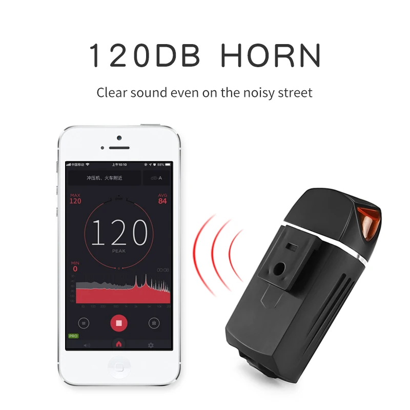 Remote Flashlight For Bicycle Alarm Bell Horn Bike Light Front Head Cycling Lamp USB Rechargeable Road MTB Bicycle Light Lantern