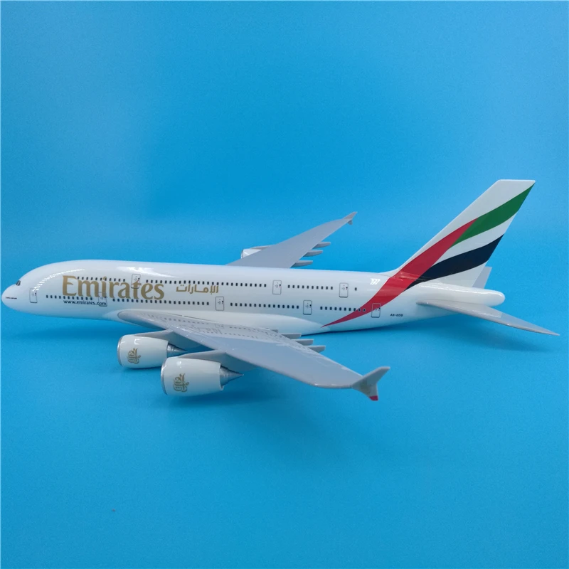 45 см смолы A380 модель самолета Объединенные Арабские Эмираты авиакомпании с