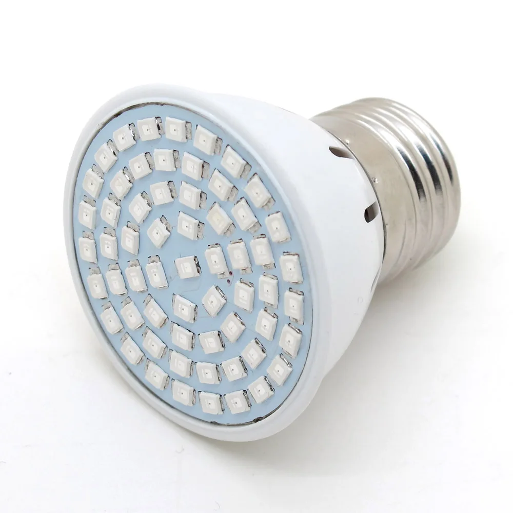 

LED Grow E27 12W Bulb Light AC 220V Full Spectrum 60SMD Indoor Plants Lamp For Flower Seedling Hydroponic System Tent