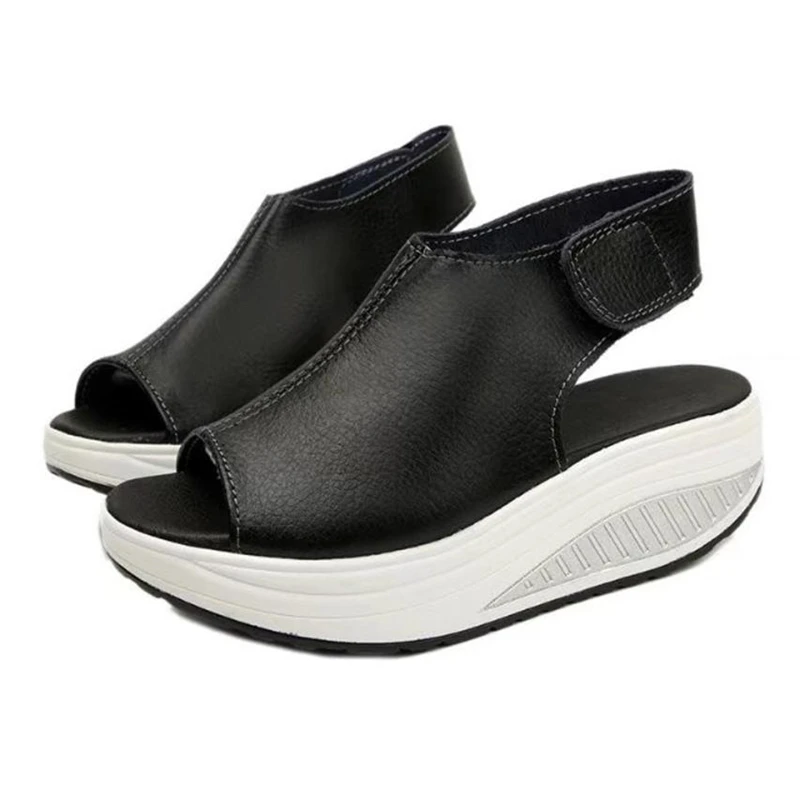 

sandals womens Fashion Women Shake Shoes Summer Sandals Thick Bottom Higt Heel Shoes sandals femme 2018 nouveau O0525#30