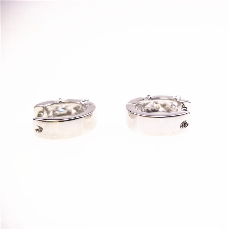INALIS бархатные серьги-кольца для Для женщин подарок на день рождения установка с 3 мм квадратный Класс AAA+ серьги кристаллы циркония серьги I0120