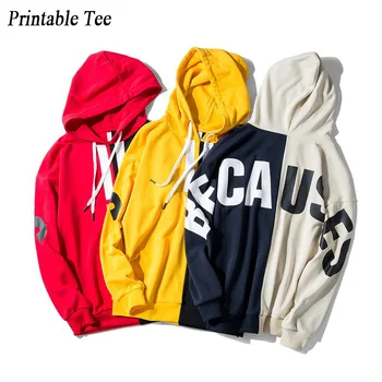

Printable Tee 2019 Spring New Korean Version of Men's Wardrobe Pullover Hoodie Solid Color Casual Trend Men's WearCG225