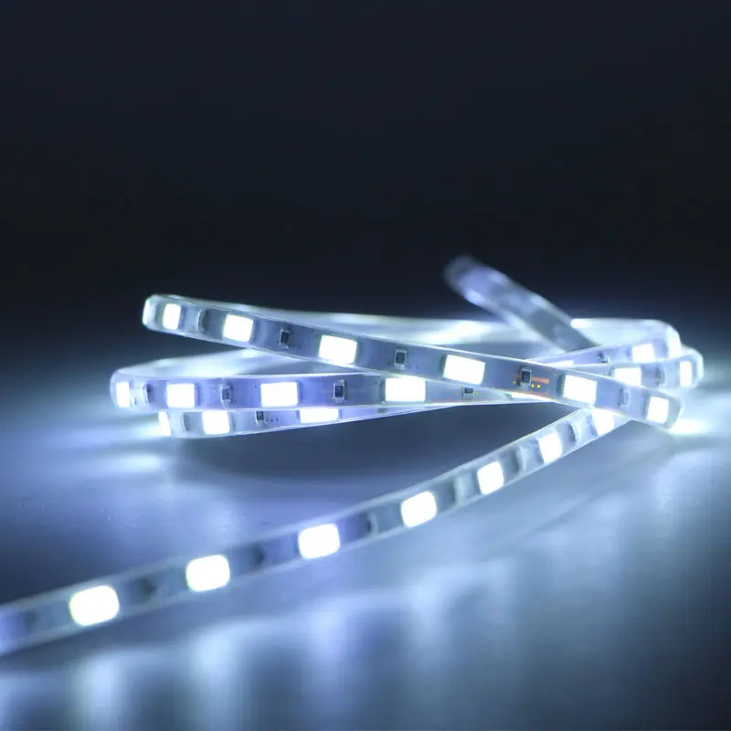 Ультра яркий 5 мм ширина 5630 5730 SMD гибкая светодиодная лента светильник 60led/m DC12V IP67 трубка водонепроницаемая лента лампа струнный светильник белый