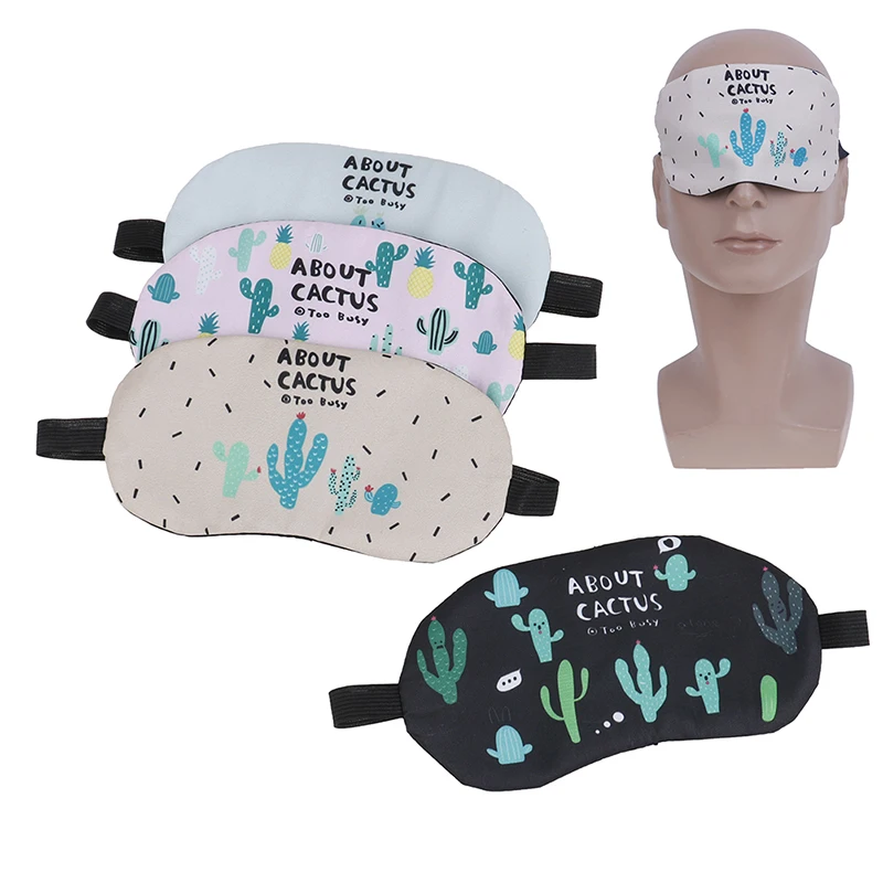

1pc Cute Sleeping Mask Comfort Rest Relax Blindfold Sleeping Aid Eye Patch Soft Padded Sleep Shade Cover