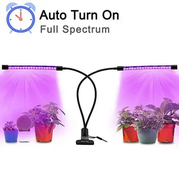 

Timing Section Greenhouse Plant Fill Light Clip Light Double Head Flesh Led Plant Growth Professional Red Blue Light