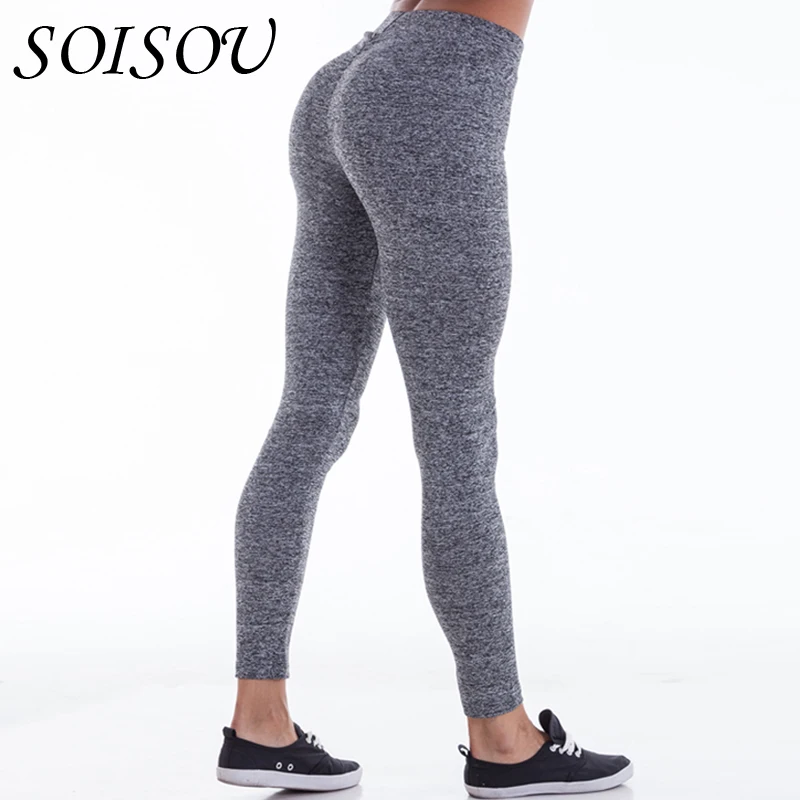 SOISOU 15 Colors Gothic Low Waist Leggings Women Sexy Hip Push Up Legging Jegging Leggins
