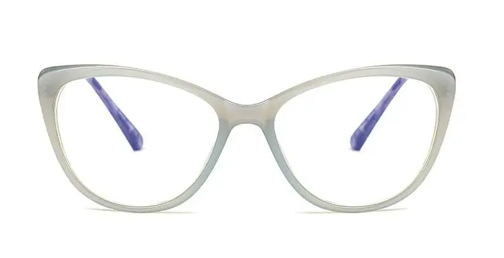 Женские очки "кошачий глаз", женские очки, фирменный дизайн, оптические очки, модные металлические ножки, очки 45069