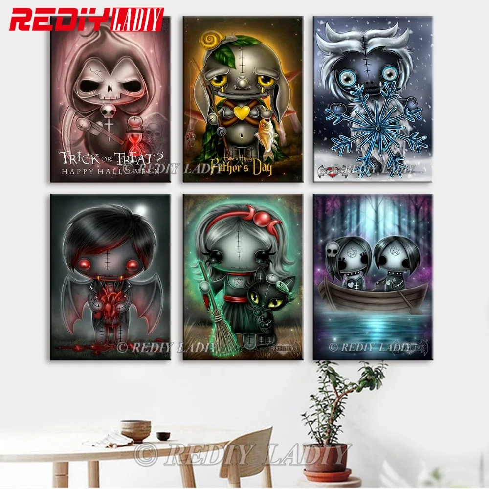 Картина REDIY LADIY из кристаллов картина стразы мультфильма полноразмерная вышивка