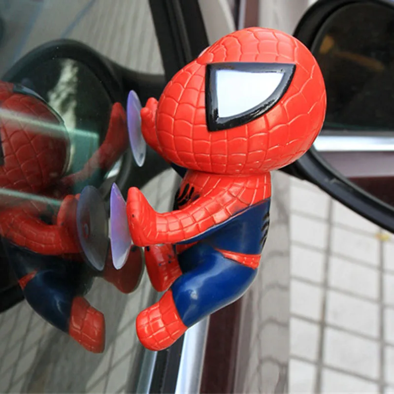 

16CM Spiderman Toy Climbing Spiderman Window Suction Cup Spiderman Doll Car Home Interior 2 Color