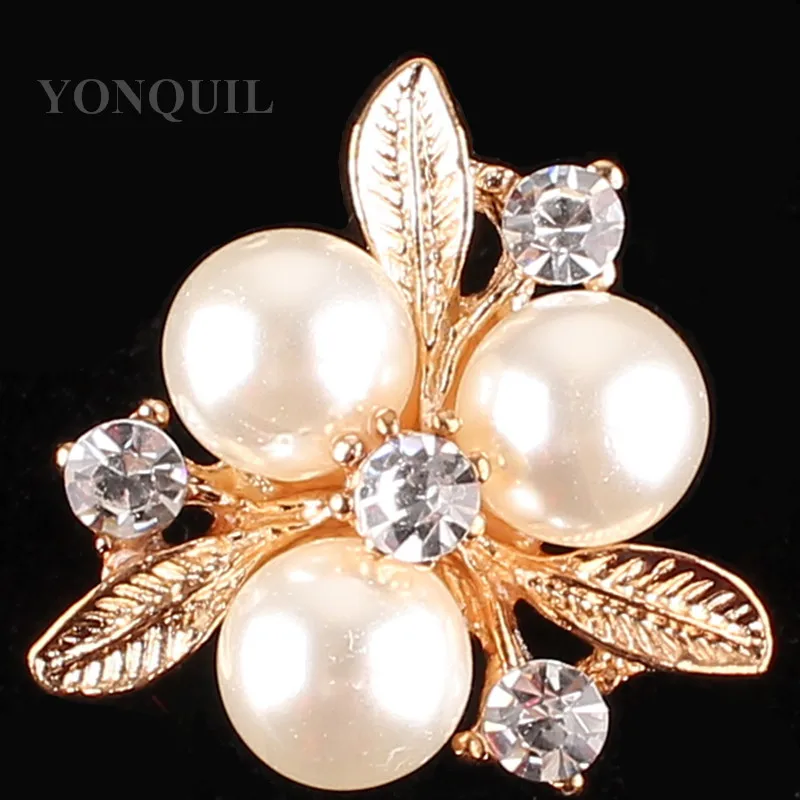 

20*20 MM Crystal rhinestone buttons Imitation pearls bridal Sew on strass DIY Clothes Dress Crafts accessories 20pcs/lot SYBB107