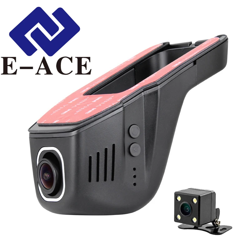 E ACE C18 Mini Wifi font b Camera b font Dual Lens Video Recorder Car Registrator